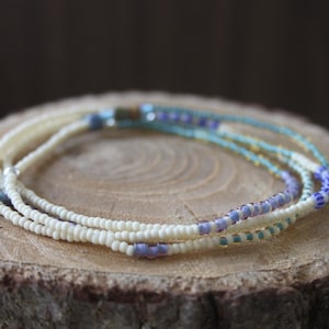 beaded stretch bracelet , beaded stretch necklace , layering bracelet , stack bracelet , handmade boho jewelry , beachy gift , gift for her