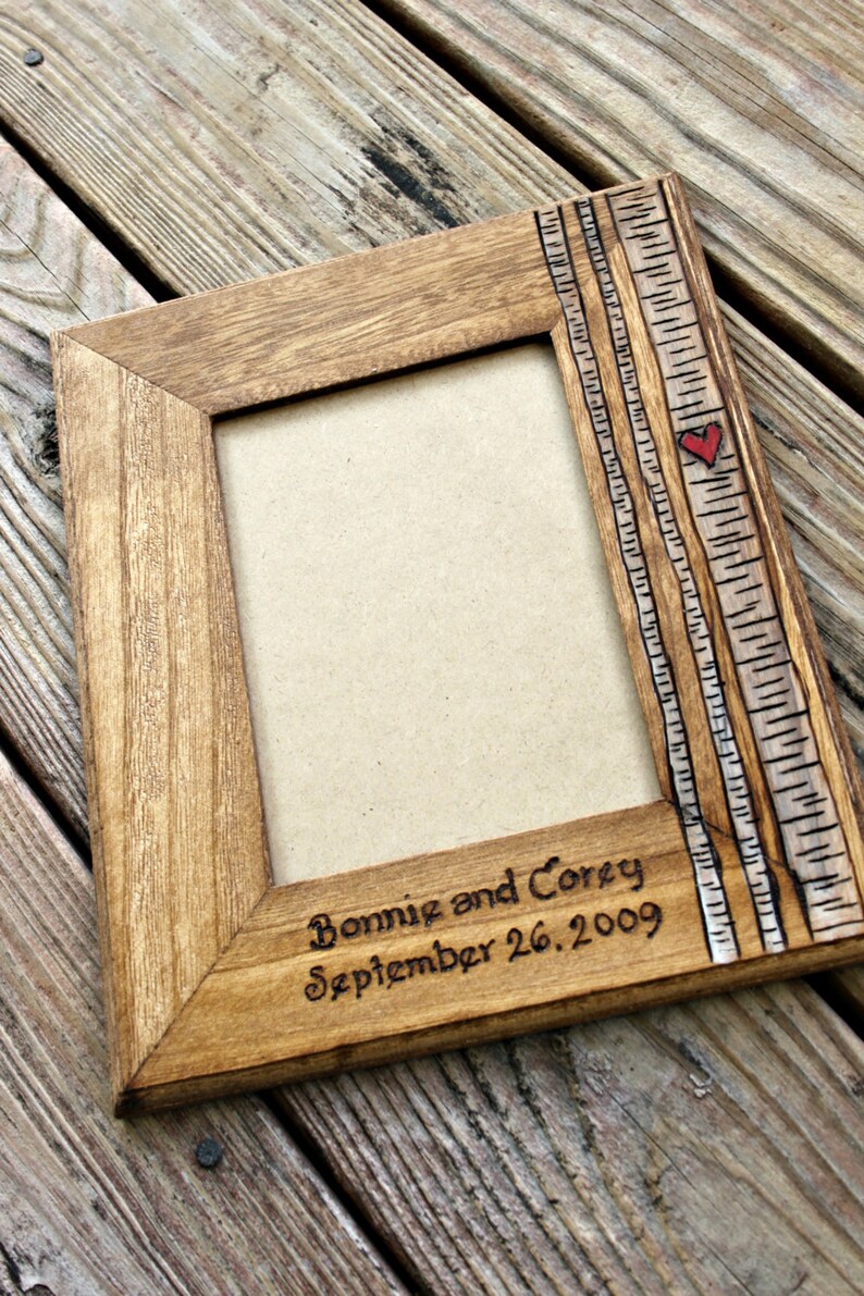 Wedding Picture Frame Personalized Wedding Gift Engraved Etsy
