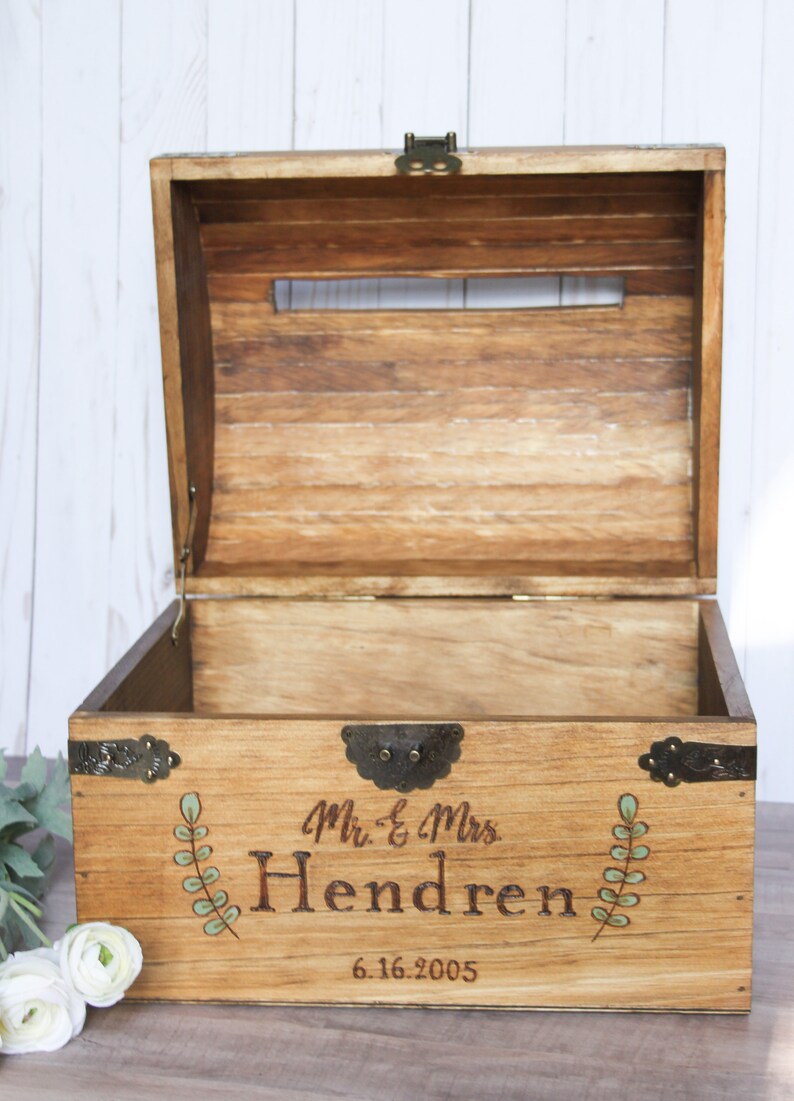 Personalized Wedding Card Box Wedding Card Box With Slot Etsy