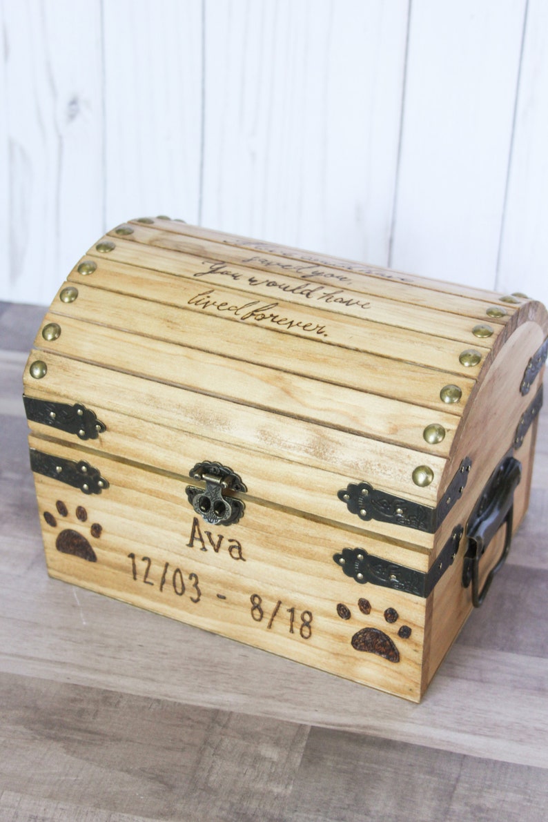 Pet Memorial Pet Urn Pet Memory Box Personalized Pet Gift Etsy