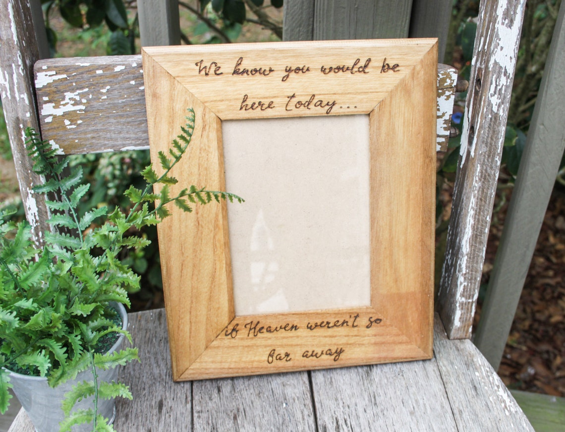 Wedding Memorial Frame in Loving Memory Frame Wedding Etsy