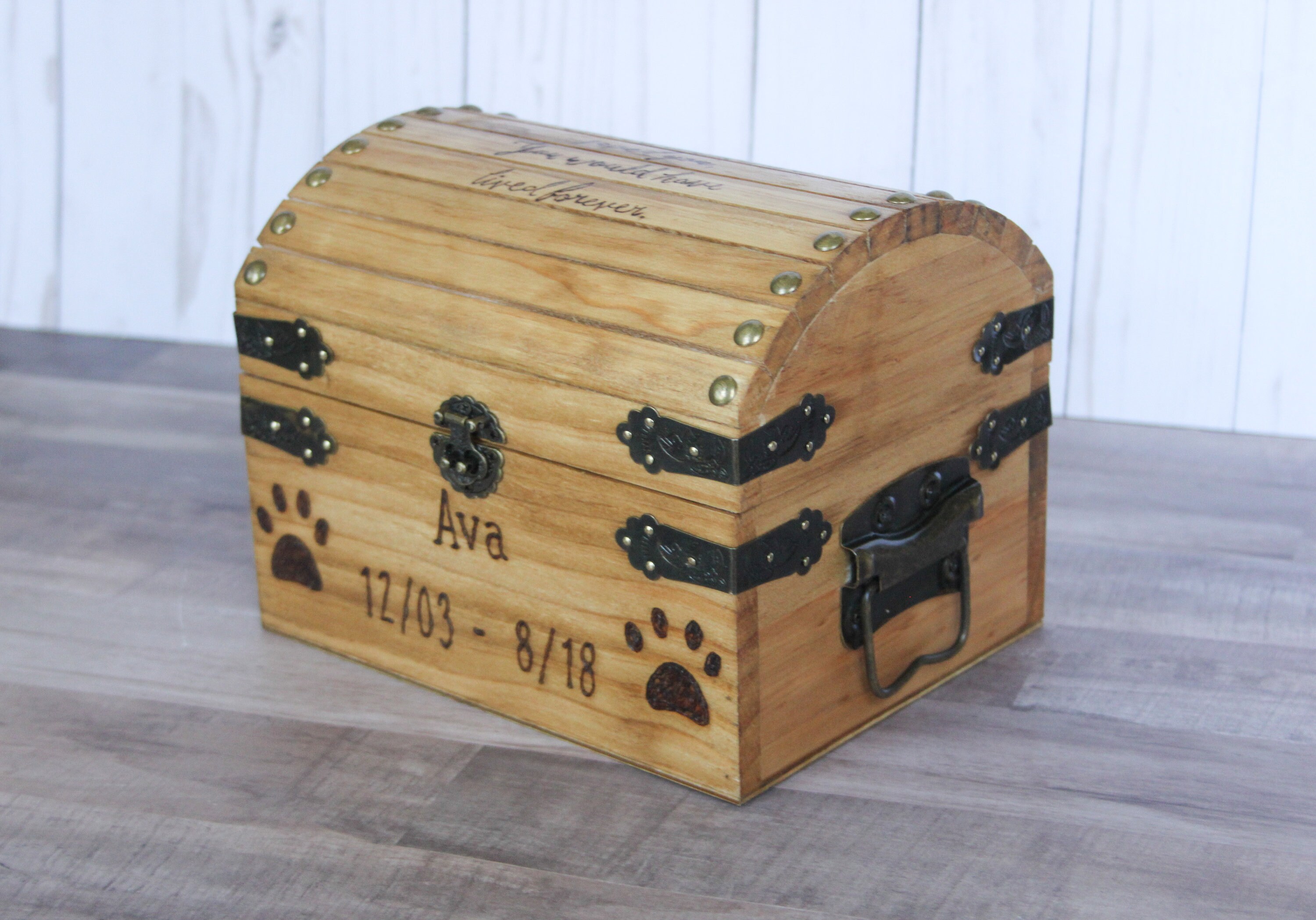 Pet Memorial Pet Urn Pet Memory Box Personalized Pet Gift Etsy
