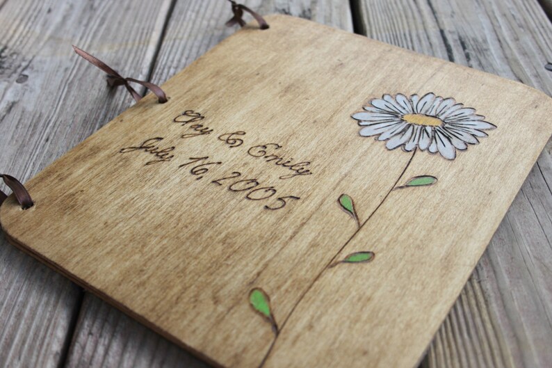 Custom Guest Book Rustic Guestbook Wedding Guest Book Wedding Guestbook Wedding Gift Gift for Couple Wedding Album Wood Guest Book
