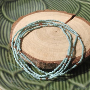 long beaded necklace, boho necklace, seed bead necklace, wrap bracelet, beaded necklace, multi layer necklace, thin necklace, minimalist