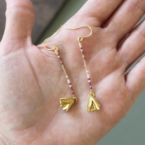 earrings, dangle earrings, trendy jewelry, boho jewelry, minimalist earrings, dainty earrings, stick earrings, earrings, delica earrings