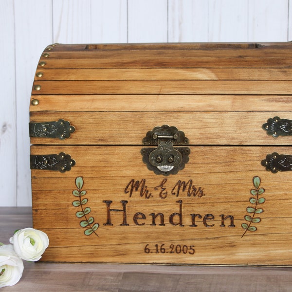 Personalized Wedding Card Box, Wedding Card Box With Slot, Card Box With Lid, Custom Wedding Card Box, Wedding Card Holder