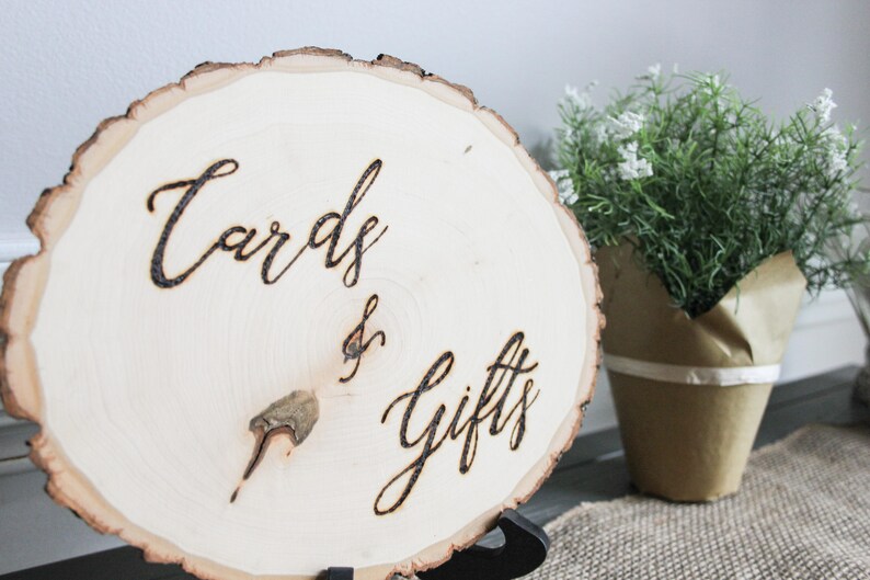 Wedding Card Table Sign Wedding Gift Sign Rustic Wedding - Etsy