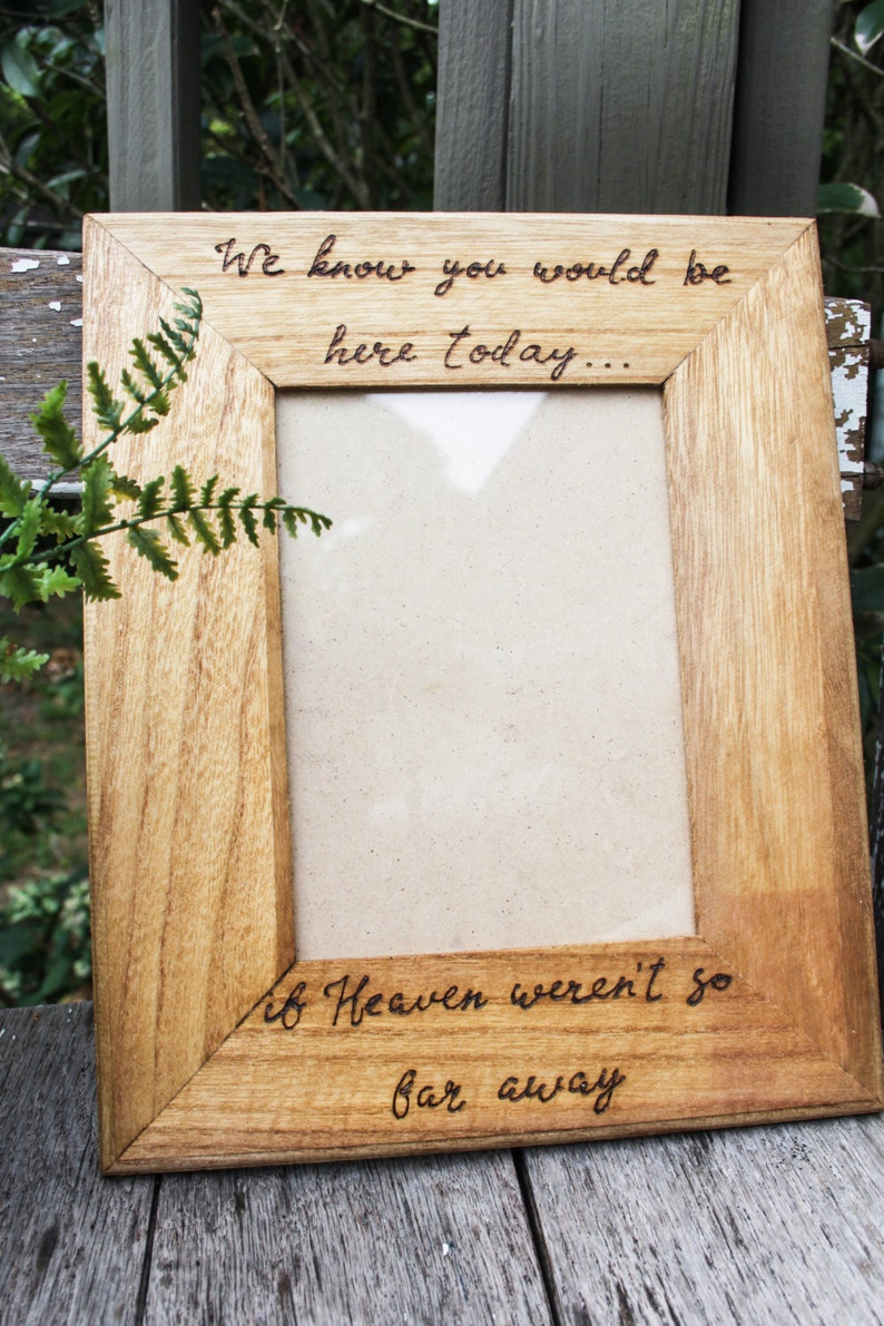 Wedding Memorial Frame in Loving Memory Frame Wedding Etsy