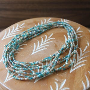 long beaded necklace, boho necklace, seed bead necklace, wrap bracelet, beaded necklace, multi layer necklace, thin necklace, minimalist