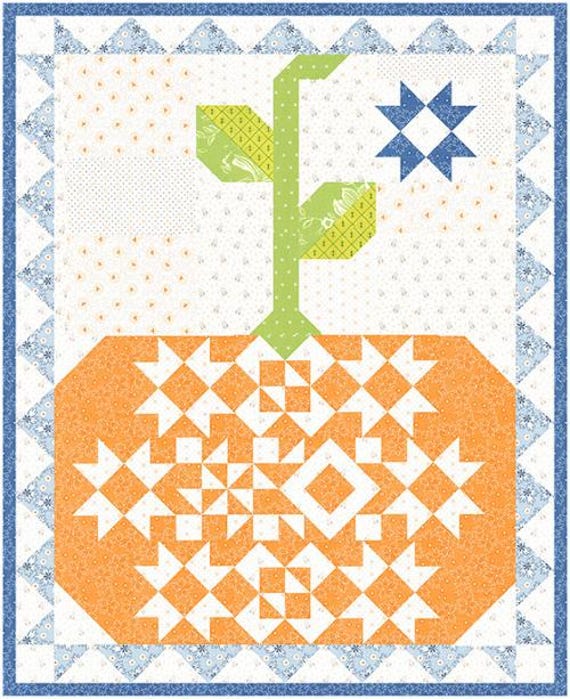 PATTERN PUMPKIN and Denim Quilt     We combine shipping