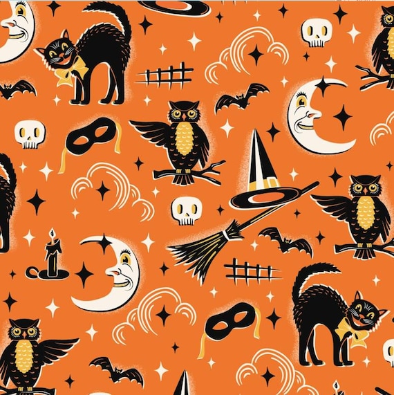FABRIC MIDNIGHT MASQUERADE Vintage Style Halloween