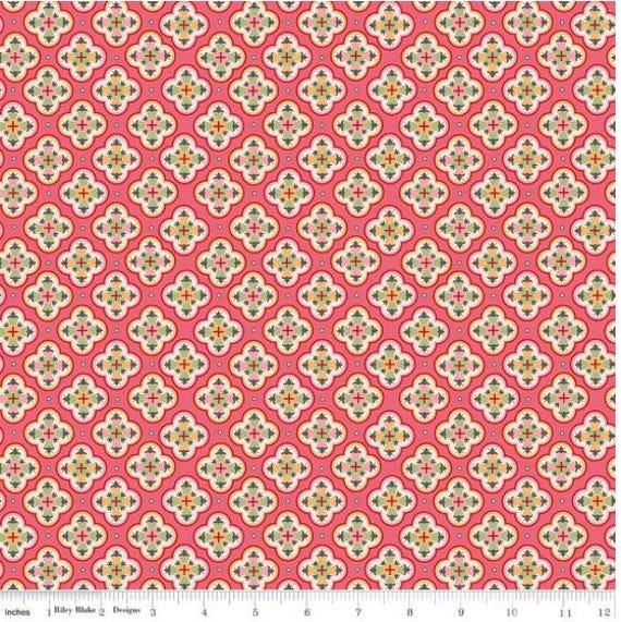 FABRIC VINTAGE Style MERCANTILE Sentimental Tea Rose by Lori Holt