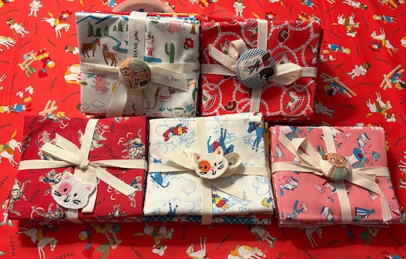 FABRIC Cowboy or Cowgirl Fat Quarter Bundle YOUR CHOICE Ours Exclusively