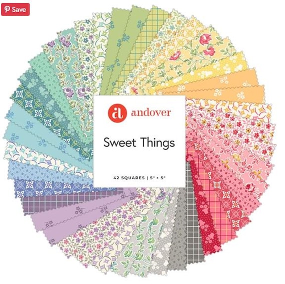 FABRIC CHARM PACK Sweet Things Imported from U K