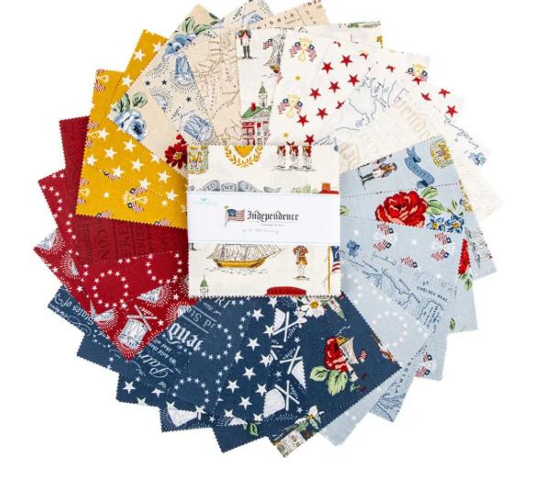 CHARM PACK INDEPENDENCE 5" Squares Riley Blake - Etsy