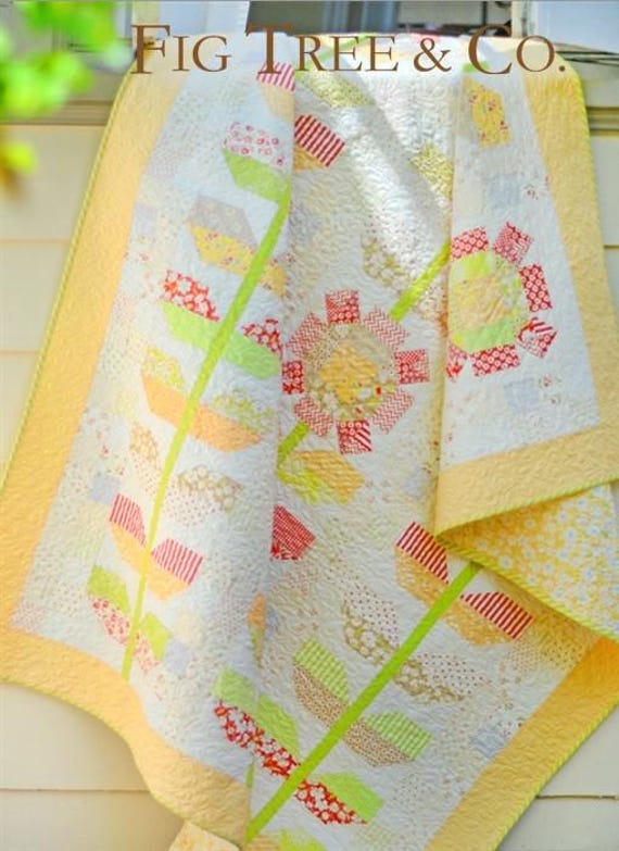 PATTERN MAISY DAISIES Quilt Jelly Roll and Beginner Friendly