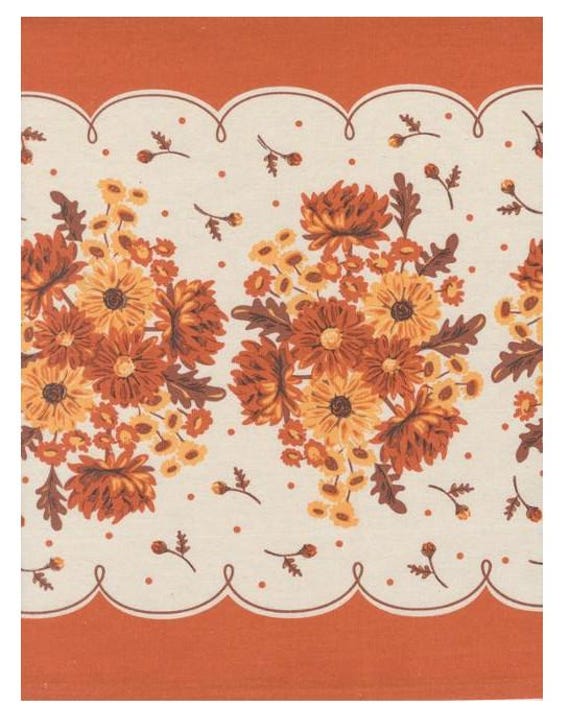 FABRIC KITCHEN Toweling OWL Halloween Fall Autumn Toweling