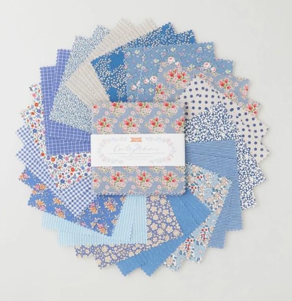 Imported CHARM PACK 5" TILDA Norwegian Creating Memories Summer Free Patterns