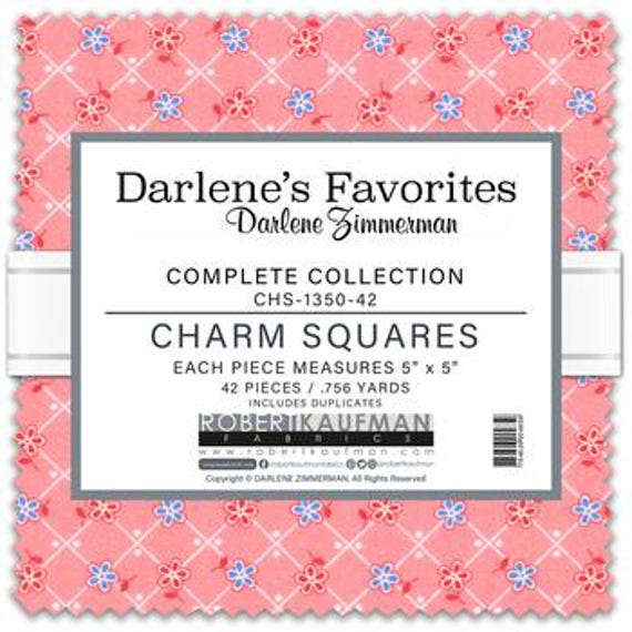 CHARM PACK  5"  Feedsack style Darlene's Favorites Robert Kaufman