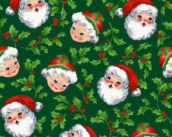 FABRIC Mr. and Mrs. SANTA CHRISTMAS Cook Yule by Freckle and Lollie   We combine shipping