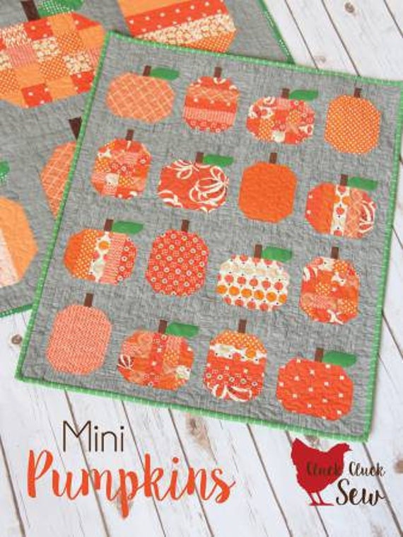 PATTERN MINI PUMPKINS little Quilt pattern     We combine shipping