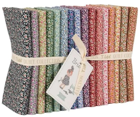 Imported Norwegian Oversized FAT QUARTER BUNDLE Tilda Brie Floral Basics