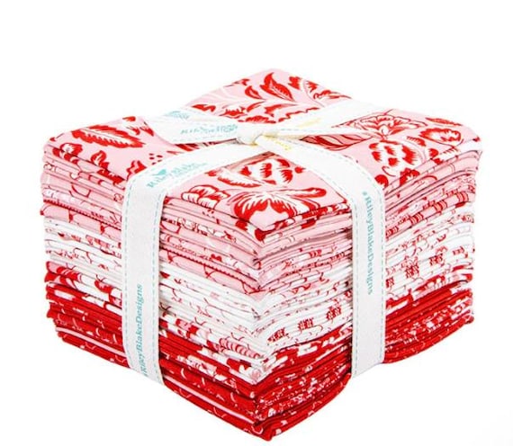 FAT QUARTER BUNDLE Letters to Cupid Valentine's Day set of 21 fat quarters