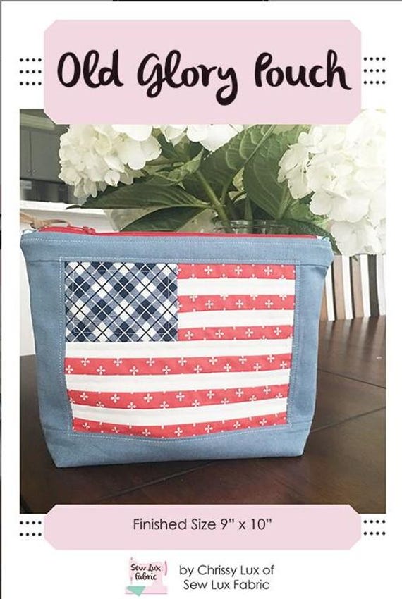 PATTERN OLD GLORY pouch to quilt
