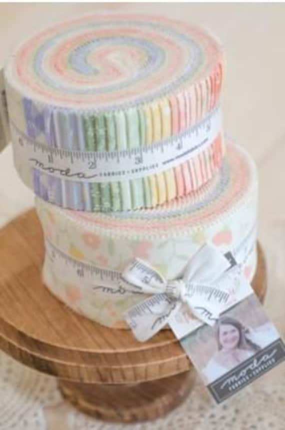 FABRIC JELLY ROLL Pastel Prairie 5" Squares by Moda