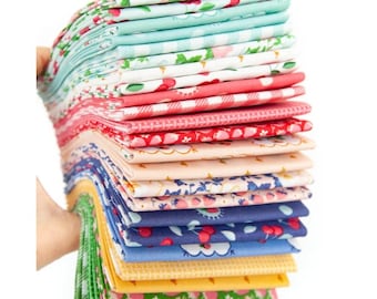 FABRIC Fat Quarter Bundle SUMMER PICNIC Riley Blake   24 Fat Quarters in bundle