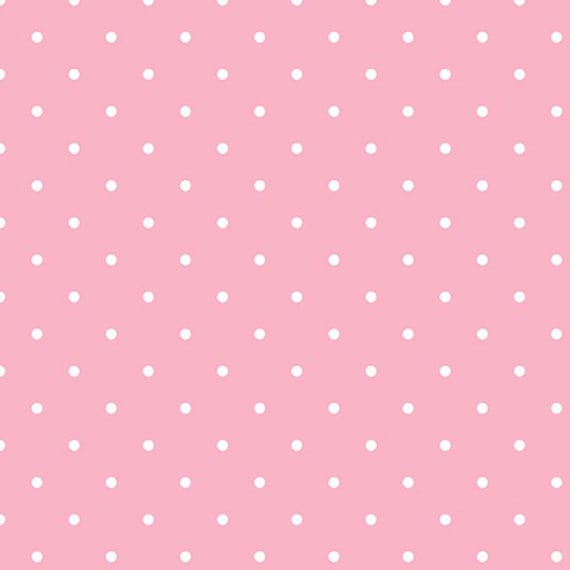 FABRIC PINK POLKA Dots