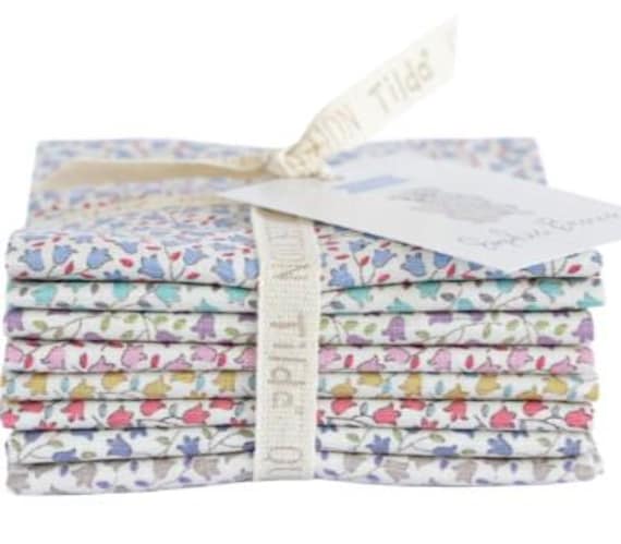 FAT EIGHTH Bundle TILDA Norwegian Sophie Floral Basics Imported
