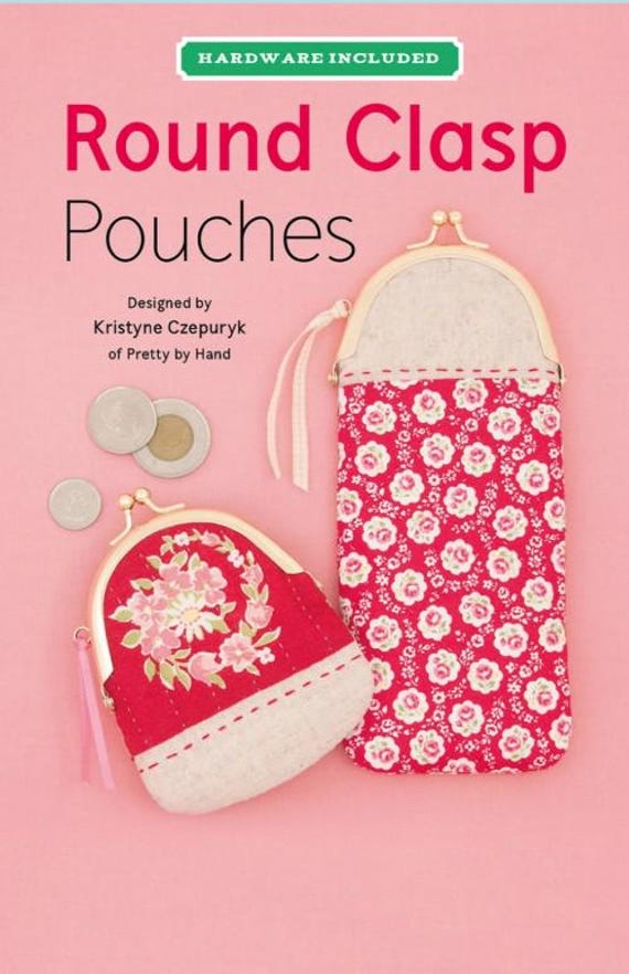 KIT Eyeglass Case and Change Purse Round Clasp Pouches