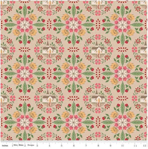FABRIC VINTAGE Style HOME Town Chapel by Lori Holt