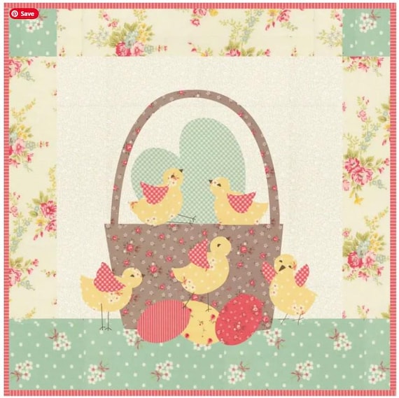 PATTERN Here a CHICK There a CHICK Mini Quilts 2 different applique designs