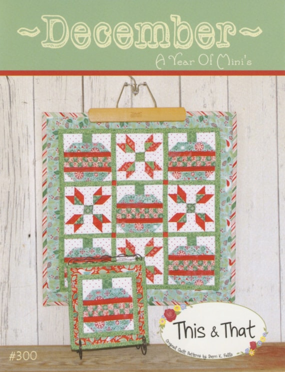 PATTERN DECEMBER CHRISTMAS Ornaments and