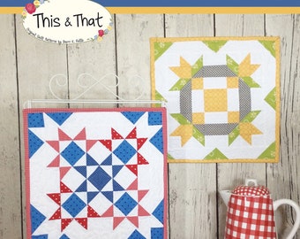 PATTERN BARN BLOCKS July and August Mini Quilt Blocks