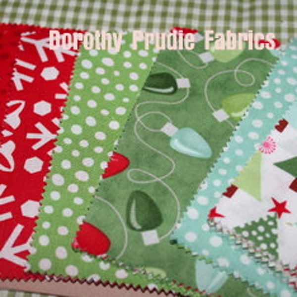 Last One FABRIC Joy cHRISTMAS Charm Pack by Moda 5" squares