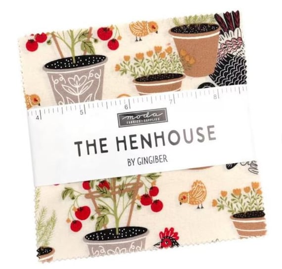 FABRIC CHARM PACK The Henhouse 5" Squares by Moda