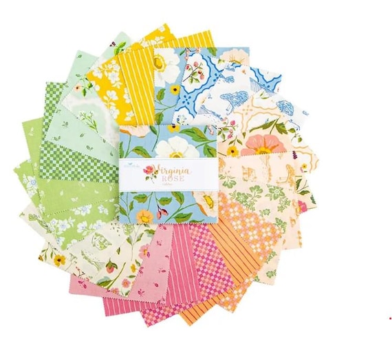 CHARM PACK VIRGINIA Rose 5" Squares Riley Blake