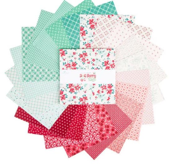 CHARM PACK BERRY & Sage by Lori Holt