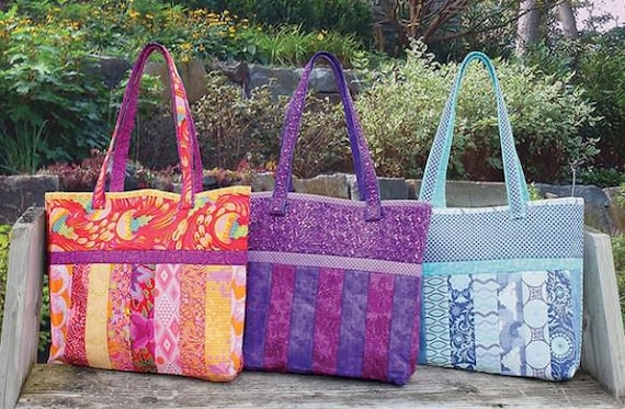 KIT TOTE BAG Sophie Tote Quilt as you Go Sew by Number