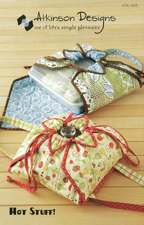 PATTERN Casserole or Cake Pan Holder HOT STUFF