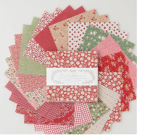 Imported CHARM PACK 5" TILDA Norwegian Creating Memories Winter