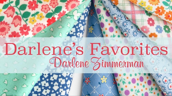 FABRIC FEEDSACK Jelly Roll Ups DARLENE'S Favorites Retro Robert Kaufman