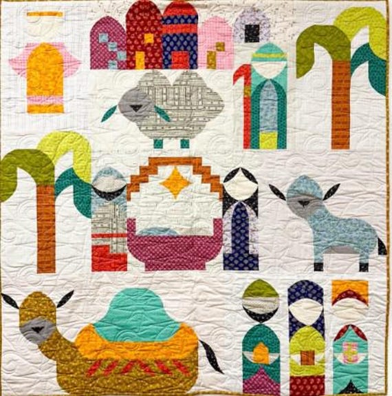 Book NOEL CHRISTMAS Pattern Quilt Uses Wonder Curve Wall Hanging or Throw