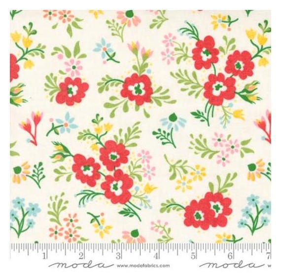 FABRIC FRUIT LOOP Fruit Floral Feedsack