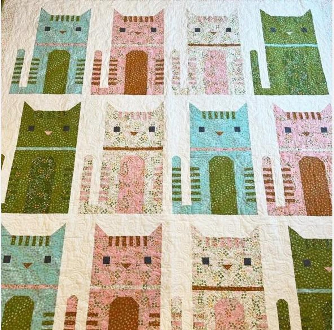 PATTERN PURRFECTION Kitty Cat Quilt - Etsy