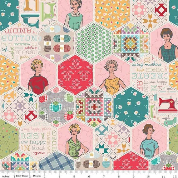 FABRIC SEW HAPPY Sewing Room Riley Blake