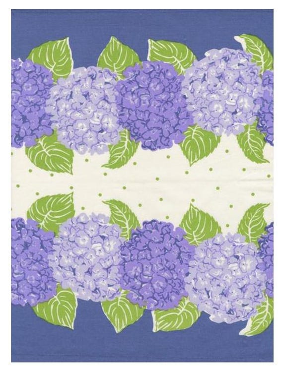 FABRIC KITCHEN Toweling HYDRANGEAS Toweling